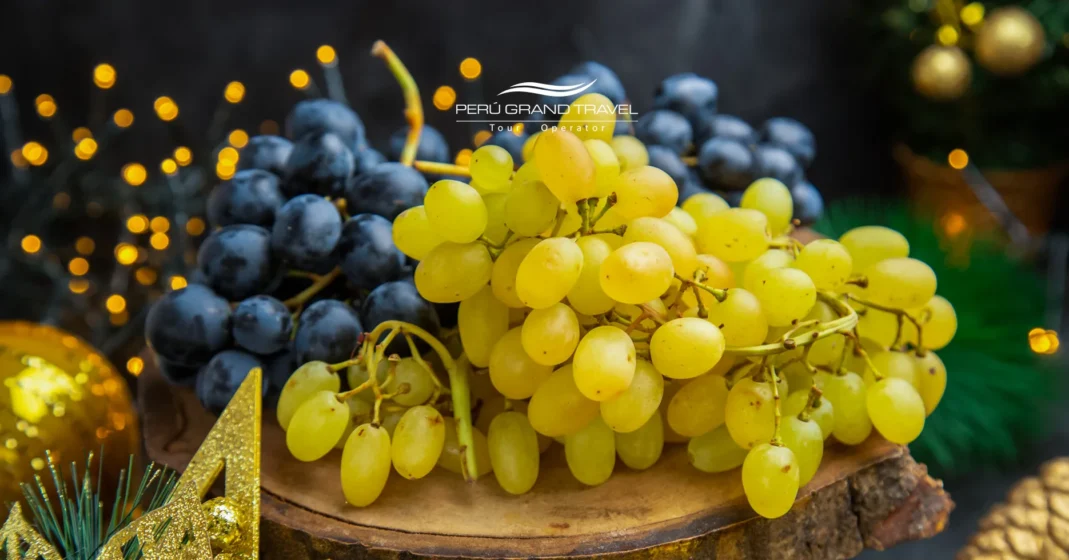 Tradition of eating 12 grapes at midnight on New Year’s Eve to attract luck and prosperity.
