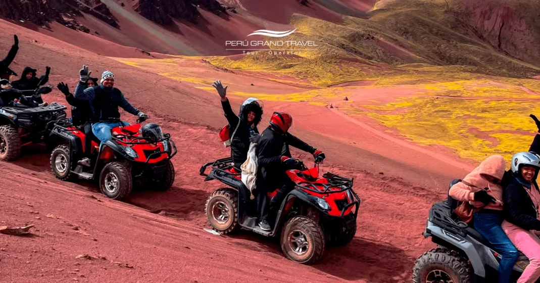 ATV in Vinicunca Mountain