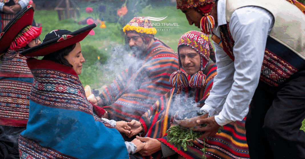 Andean ritual at an Andean wedding