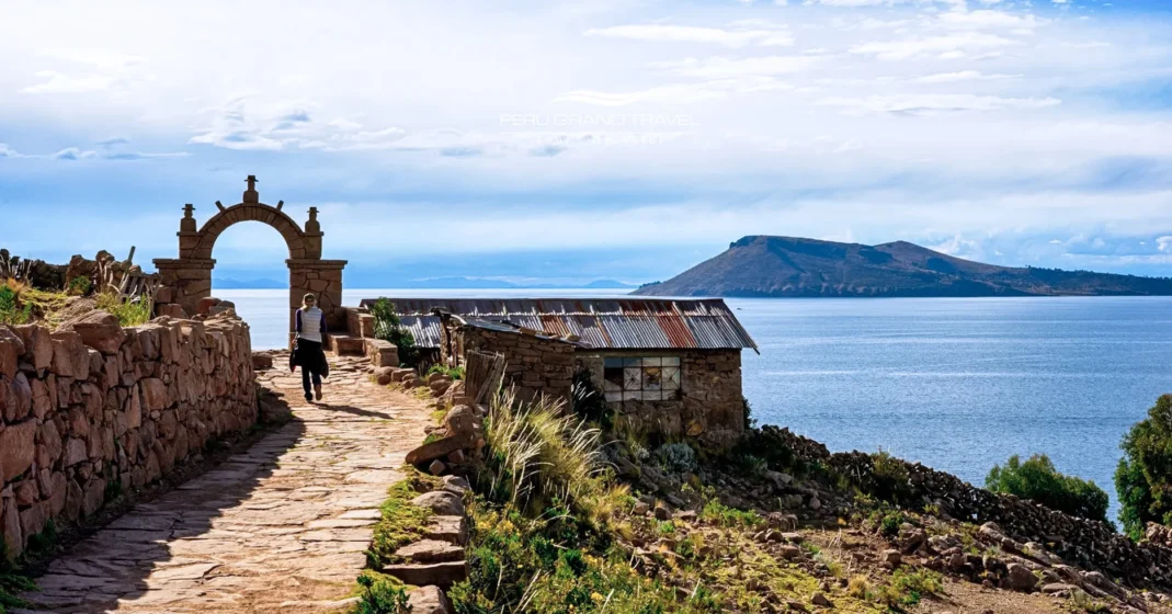 Traveler exploring Taquile Island and experiencing a traditional Andean homestay with local families.