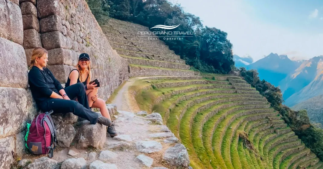 Stone terraces of Wiñay Wayna along the Inca Trail to Machu Picchu