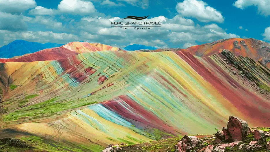 A vibrant Palcoyo Mountain Peru