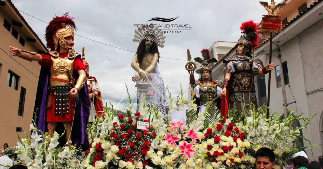 Warawara, Holy Week procession in Huaraz