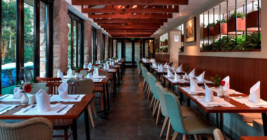 Lunch at the Sanctuary Lodge after the Machu Picchu adventure.