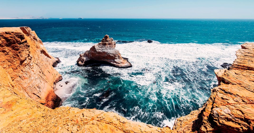 Experience the Ballestas Islands, views of cliffs and the Peruvian sea
