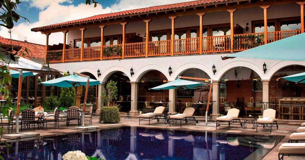 Luxury hotels in Peru, Palacio Nazarenas, with pool views