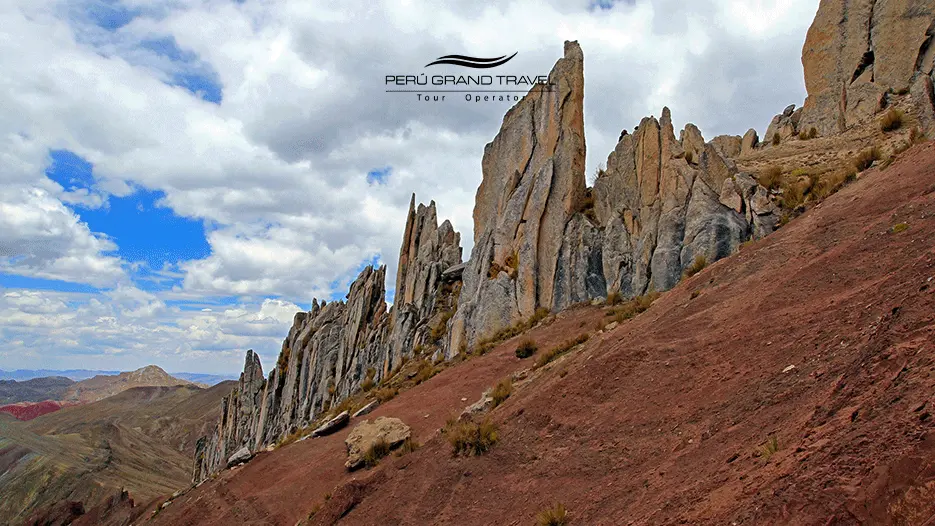 The dramatic Stone Forest on the Palcoyo Rainbow Mountain tour!