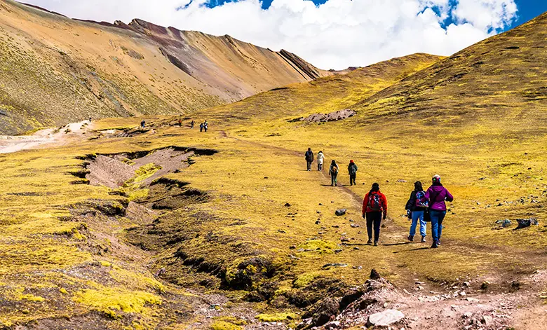 The Rainbow Mountain hike is stunning even without the stripes!