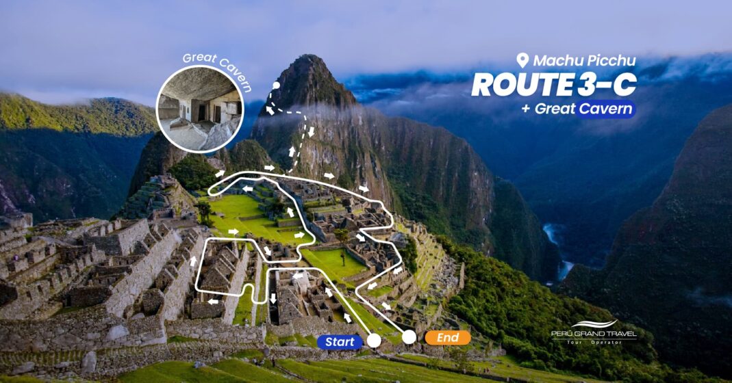 Route 3C of Machu Picchu circuit 3 - Great cavern