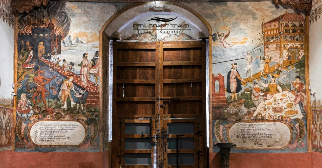 sistine chapel of america, church of andahuaylillas, baroque murals, churches in cusco, temple of andahuaylillas, cusco baroque route