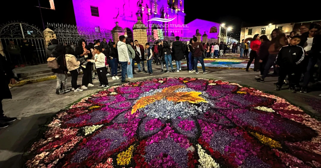 tradition of flower carpets in Ayacucho