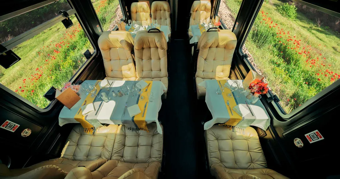 Luxury train to Machu Picchu, the first class or Hiram Bingham