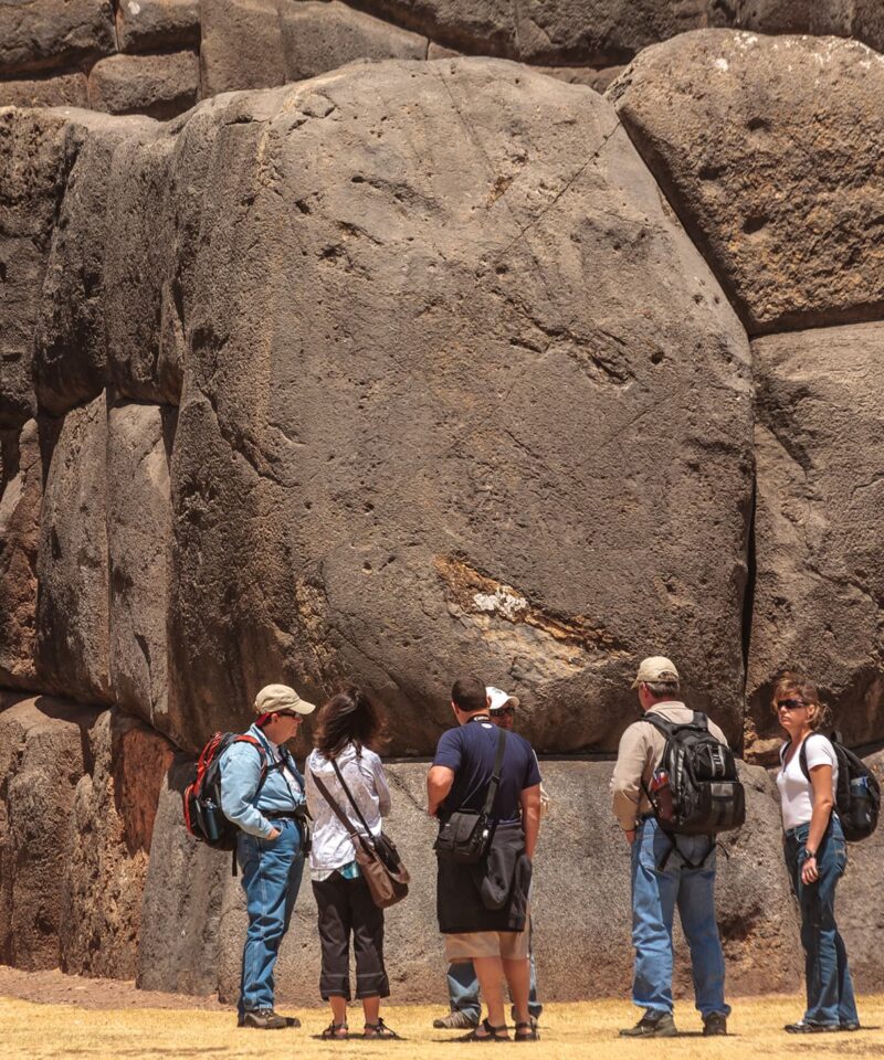Tourists in Sacsayhuman Cusco